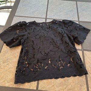 Express black lace top
